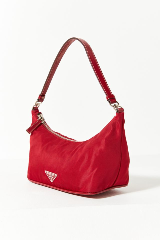 Vintage Prada Maroon Shrunken Purse  #1