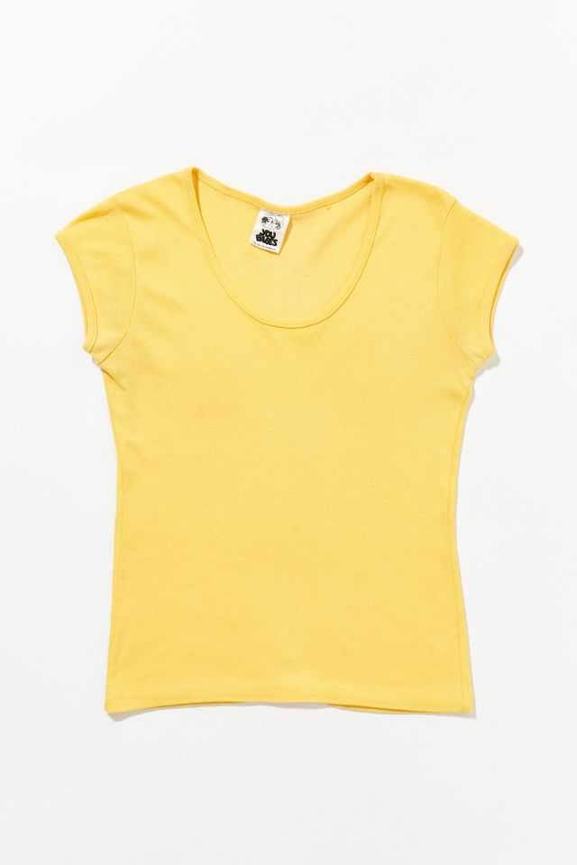 Vintage Yellow Tee | Urban Outfitters
