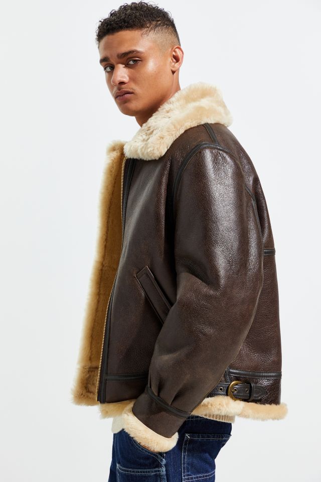 Schott shearling clearance coat