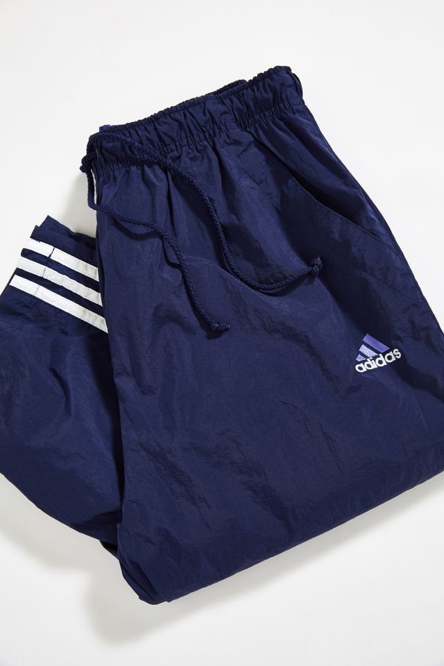 ADIDAS vintage wind pants blue green