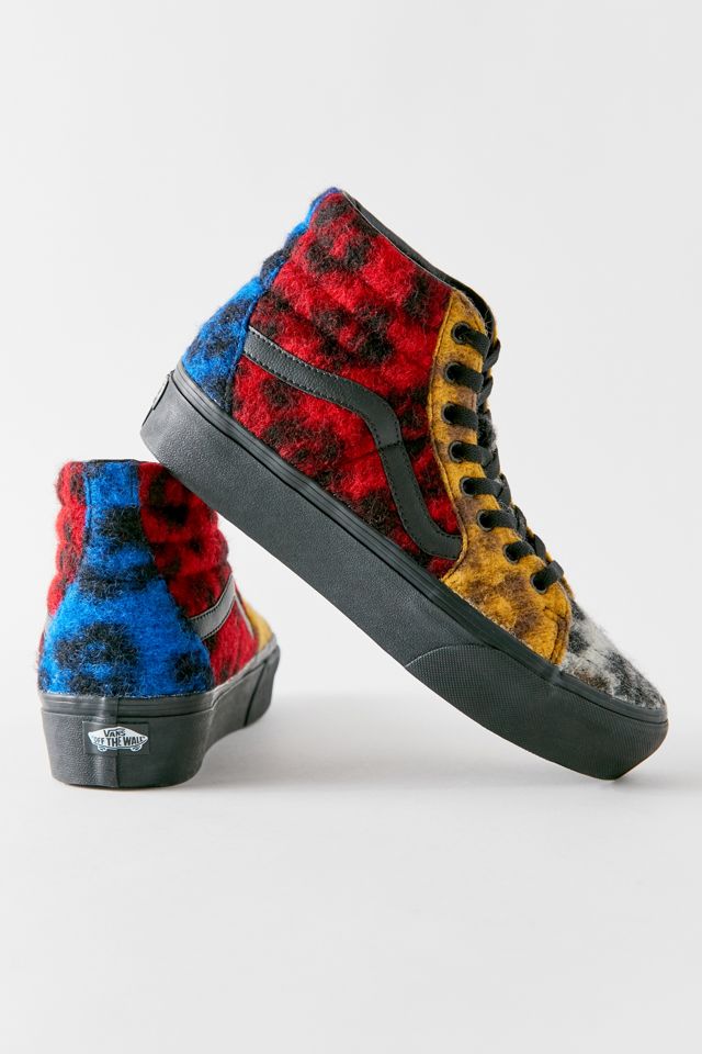 Vans Sk8-Hi Platform Fuzzy Leopard Sneaker #1