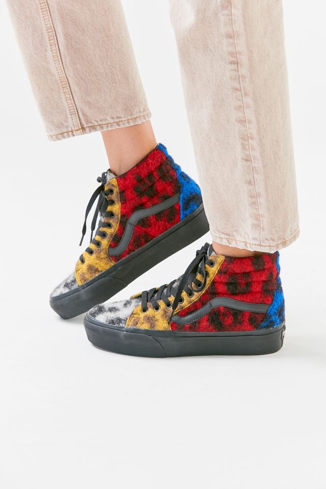 Vans Sk8-Hi Platform Fuzzy Leopard Sneaker #2