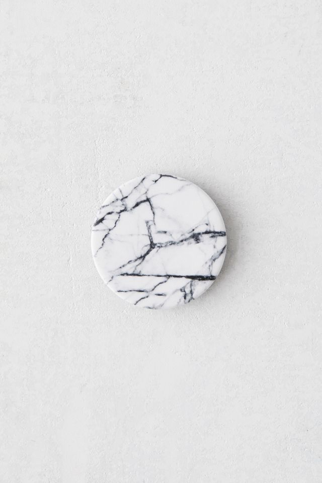 PopSockets White Marble Swappable Phone Stand #1