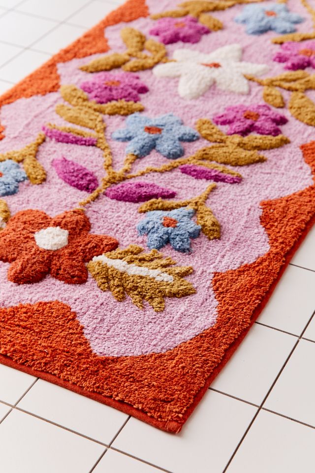 Molly Folk Floral Runner Bath Mat #2