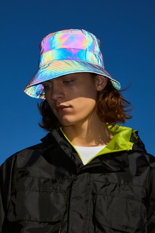 Iridescent bucket hat on sale