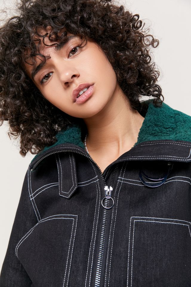 BDG Bexley Cropped Sherpa Lined Utility Jacket #1