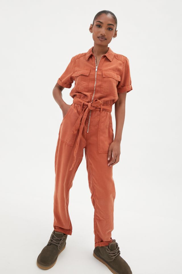 UO Victory Zip-Front Coverall Jumpsuit  Coverall jumpsuit, Jumpsuit,  Coveralls