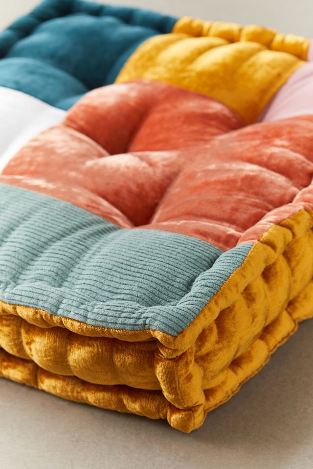 Patchwork Velvet Floor Pillow #2