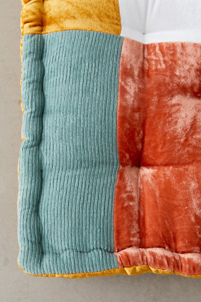 Patchwork Velvet Floor Pillow #3