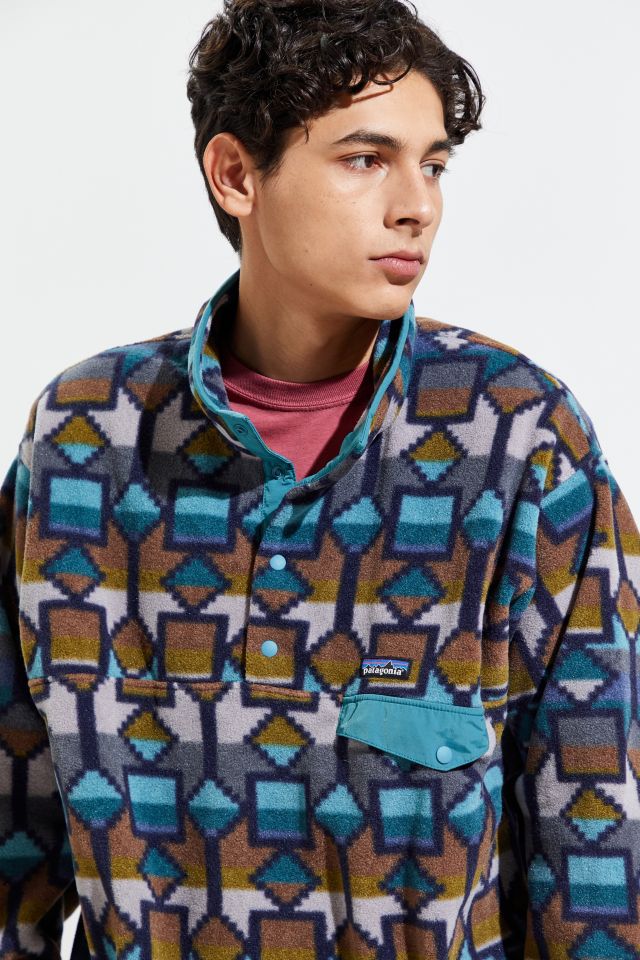 Patagonia Synchilla Patterned Half-Button Sweatshirt  #1