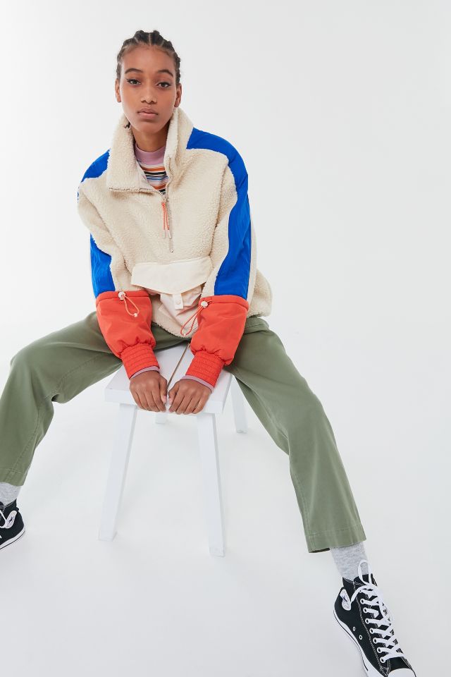 Veste à demi-glissière en molleton de couleurs contrastées Liona UO #1