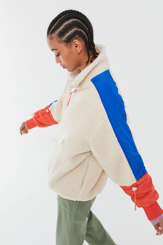 Veste à demi-glissière en molleton de couleurs contrastées Liona UO #3