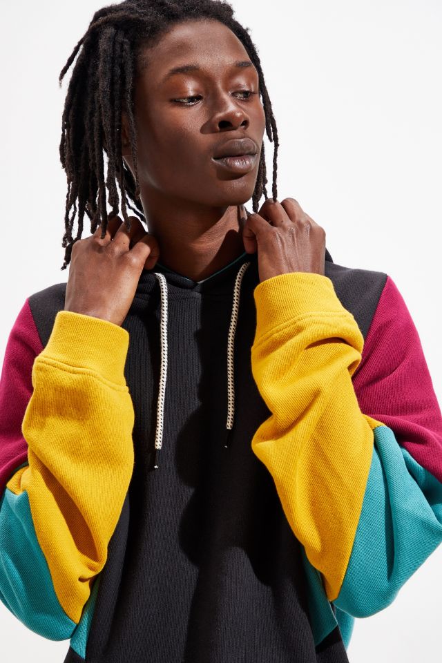 Urban outfitters discount colour block hoodie