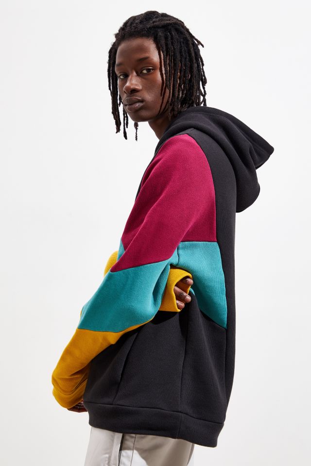 UO Bicin Colorblock Hoodie Sweatshirt