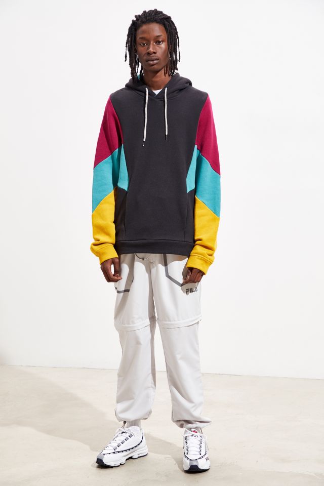 UO Bicin Colorblock Hoodie Sweatshirt