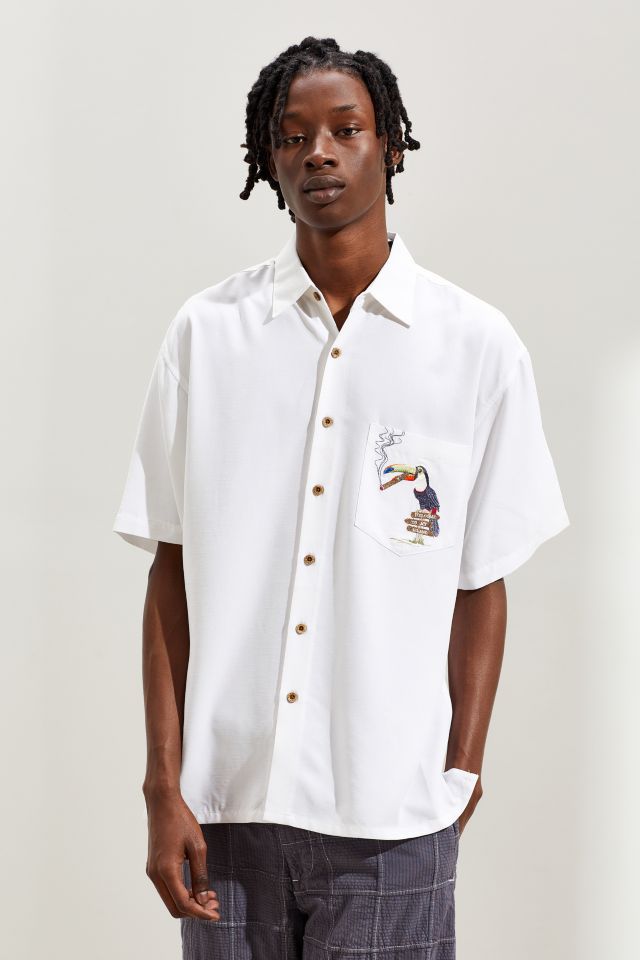 Bamboo Cay Toucan Lounge Short Sleeve Button-Down Shirt  #1
