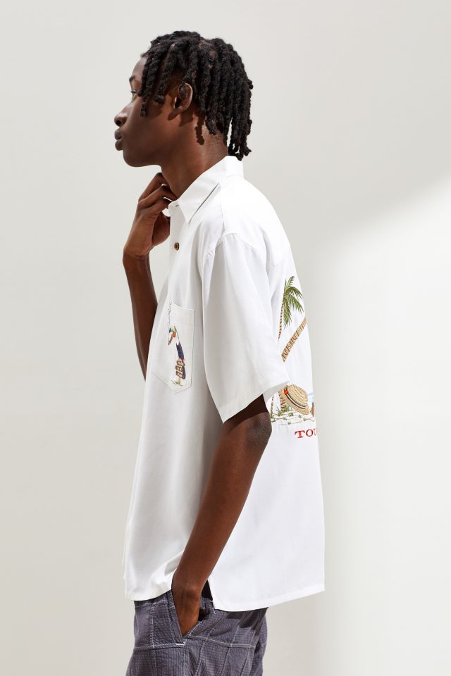 Bamboo Cay Toucan Lounge Short Sleeve Button-Down Shirt  #2