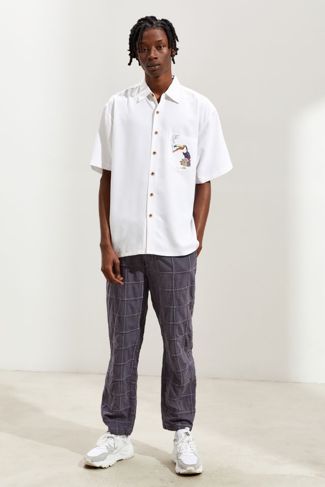 Bamboo Cay Toucan Lounge Short Sleeve Button-Down Shirt  #5