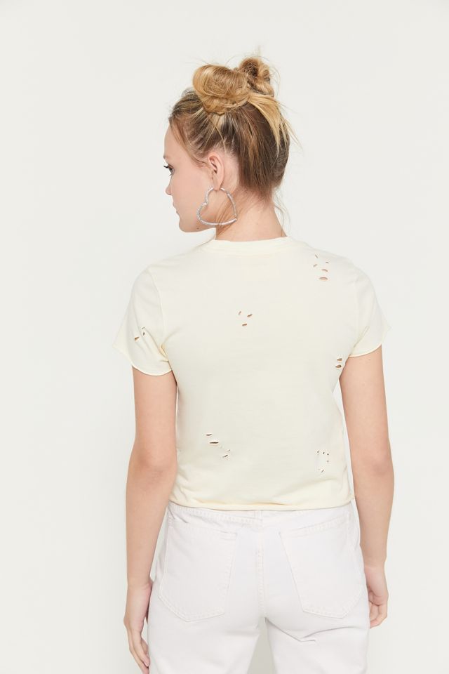 Lazy Oaf X Peanuts Distressed Baby Tee #2