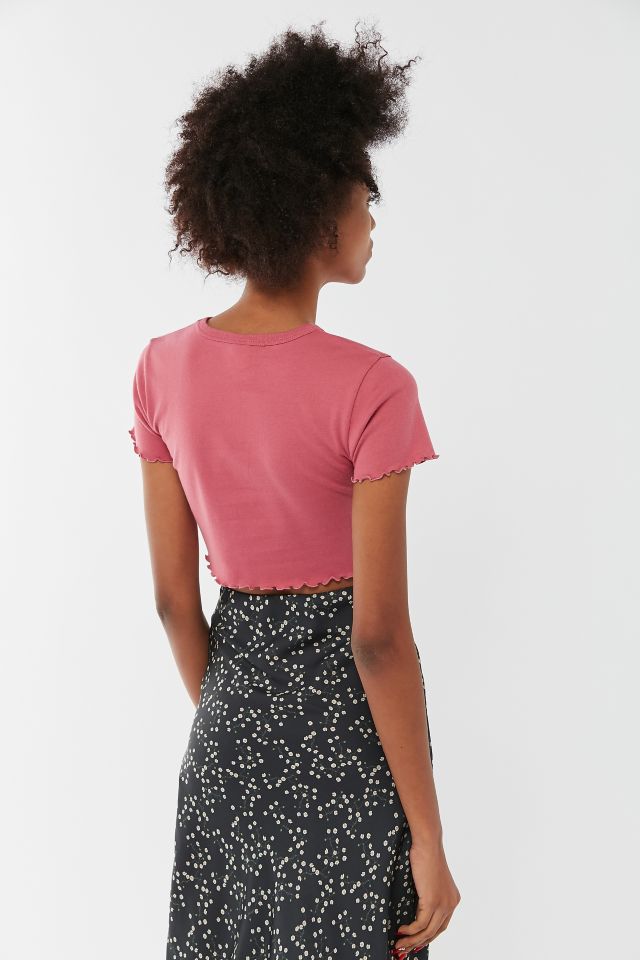 Eclipse Lettuce-Edge Cropped Tee #2