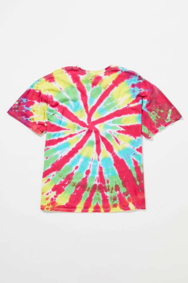 Vintage Pink Swirl Tie-Dye Tee | Urban Outfitters