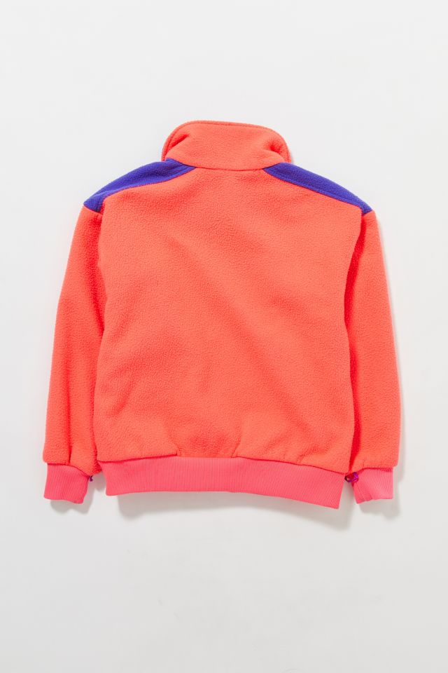 Vintage Columbia Neon Pink Full-Zip Fleece Jacket  #1