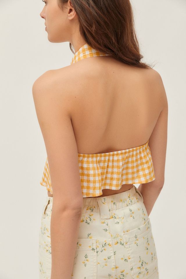 Urban Renewal Remnants Gingham Halter Top #1