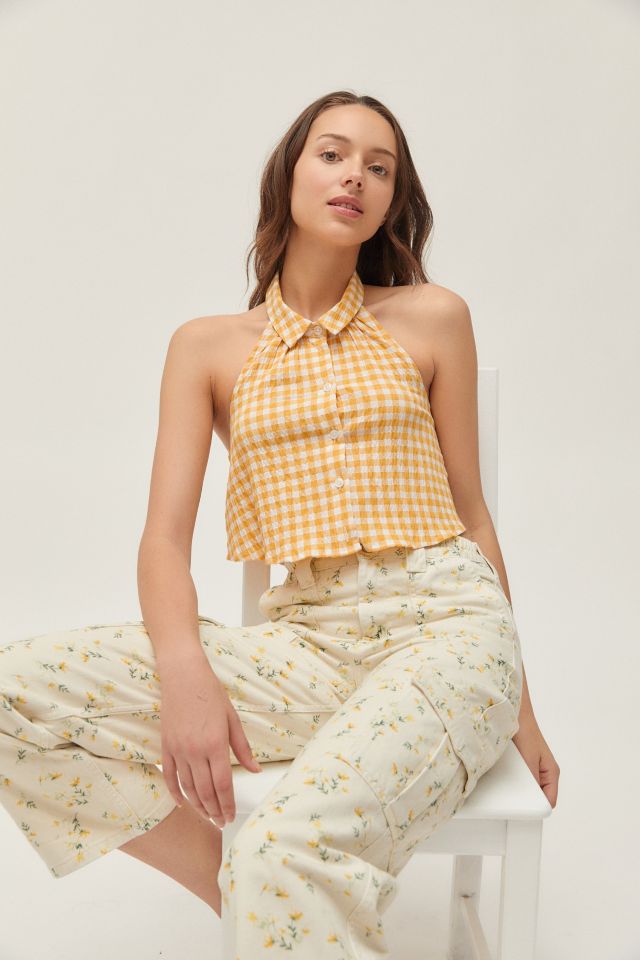 Urban Renewal Remnants Gingham Halter Top #2