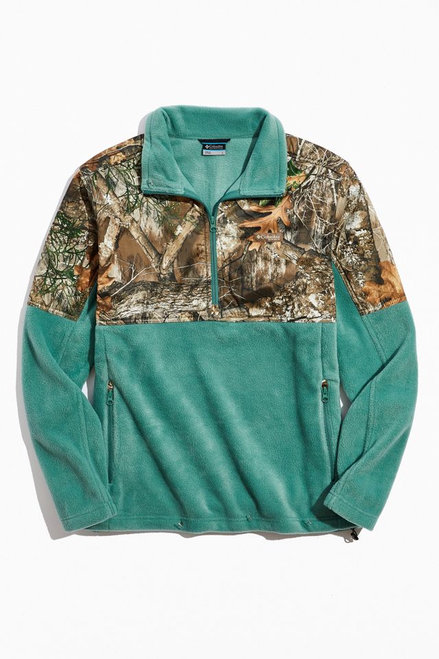 Columbia PHG Fleece Overlay Quarter-Zip Sweatshirt
