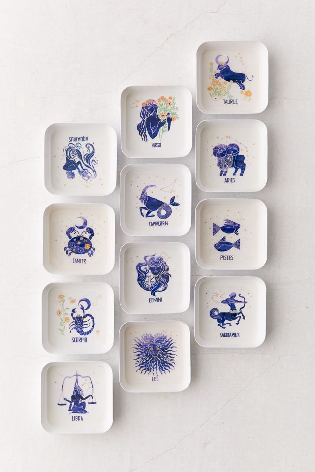 Zodiac Square Catch-All Dish #2