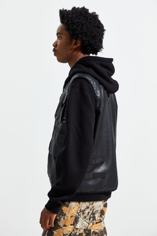 UO Faux Leather Utility Vest  #2