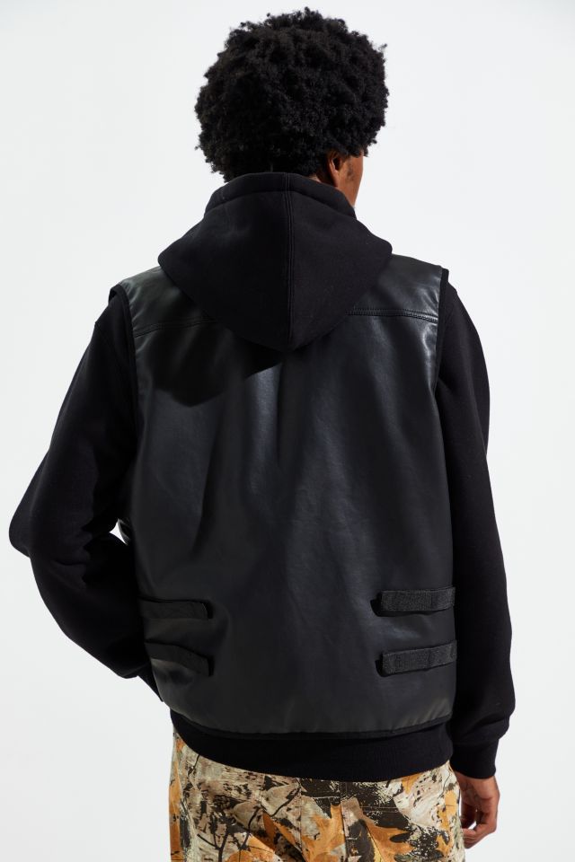 UO Faux Leather Utility Vest  #3