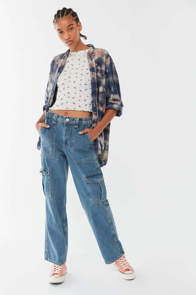 Urban Renewal Recycled Bleach Splatter Flannel Shirt  #2