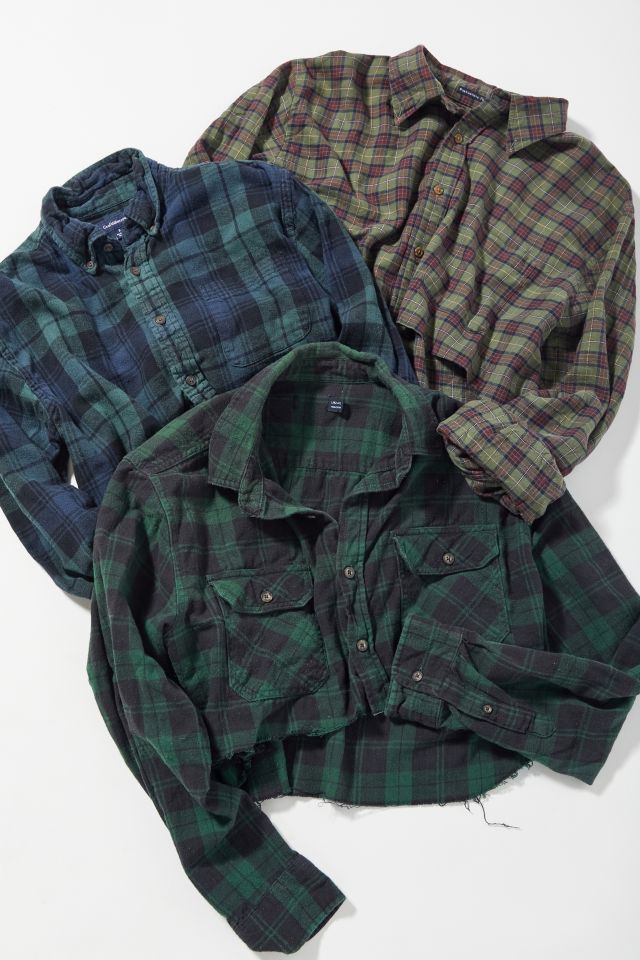 Urban Renewal Recycled Frayed Edge Flannel Shirt  #1