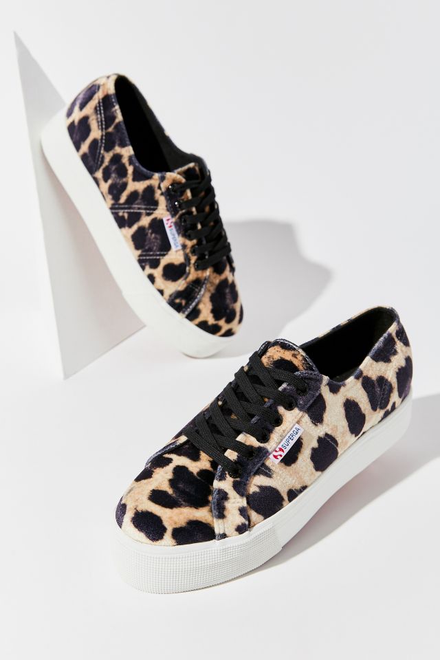 Sneakers à plateforme en velours 2790 Superga #1