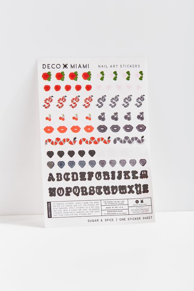 Ensemble d'autocollants pour ongles Deco Miami #1