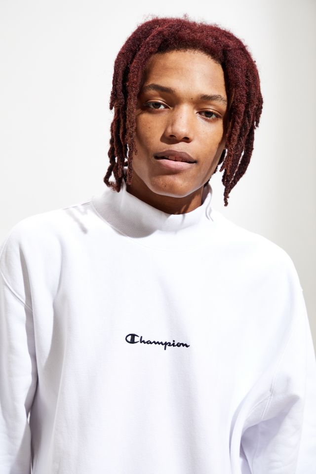 Champion UO Exclusive Script Logo Signature Mock Neck Sweatshirt