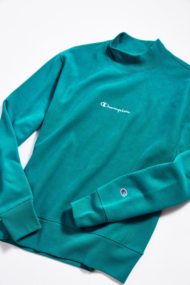 Champion UO Exclusive Script Logo Mock Neck Sweatshirt