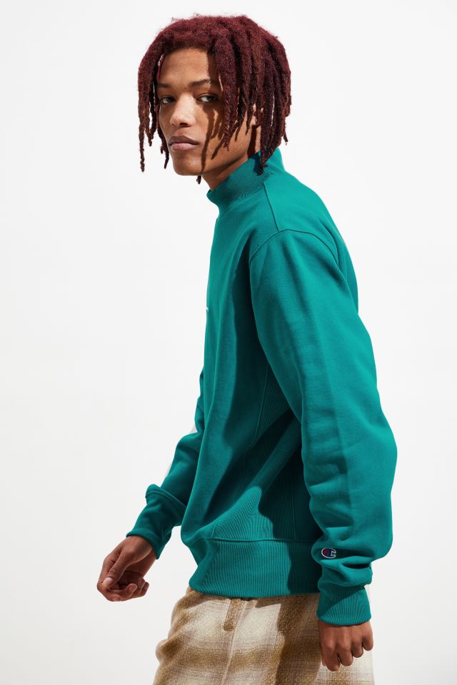 Champion uo exclusive script logo mock neck sweatshirt cheap