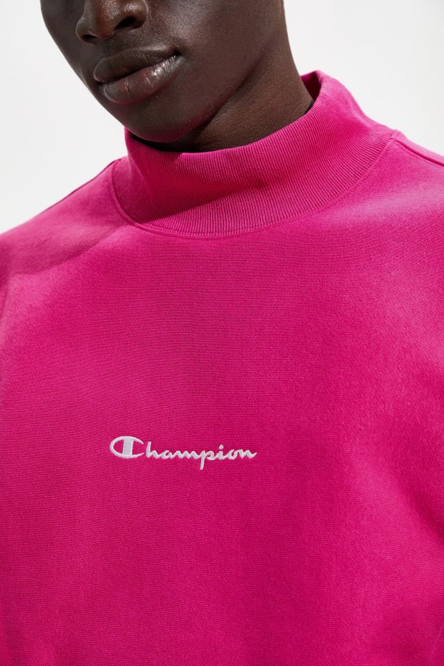 Champion uo exclusive script store logo mock neck sweatshirt