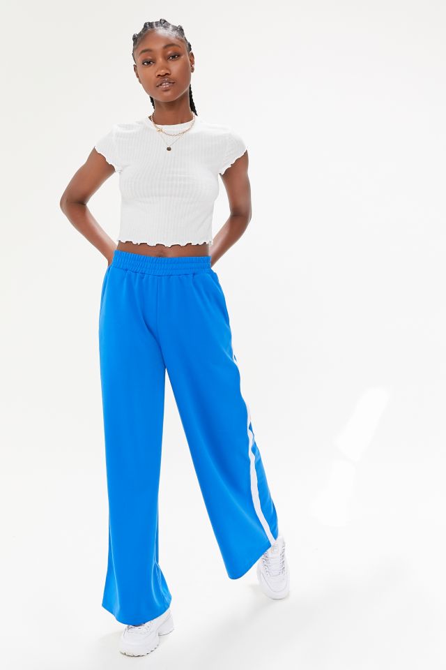 UO Nicki Wide Leg Track Pant | Urban Outfitters