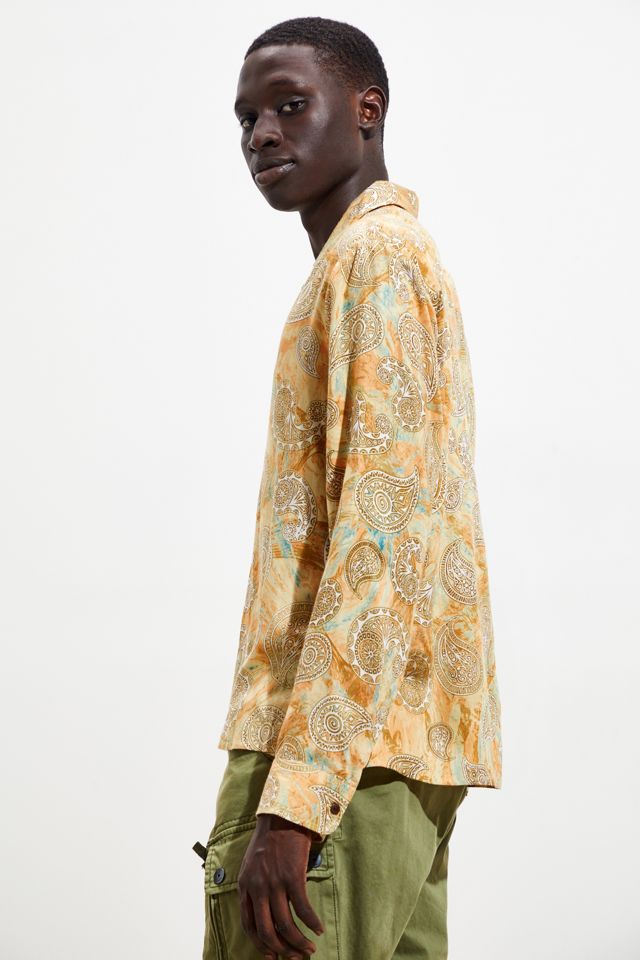 Raga Man Paisley Button-Down Shirt #1