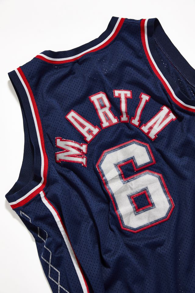 Vintage New Jersey Nets Kenyon Martin Basketball Jersey #4