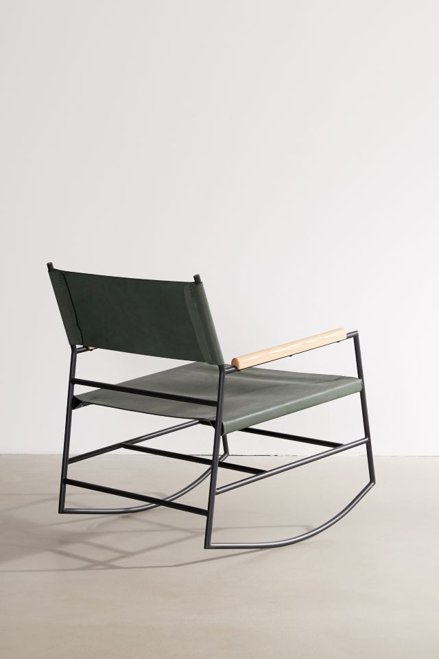 Hyde Leather Rocking Chair #3