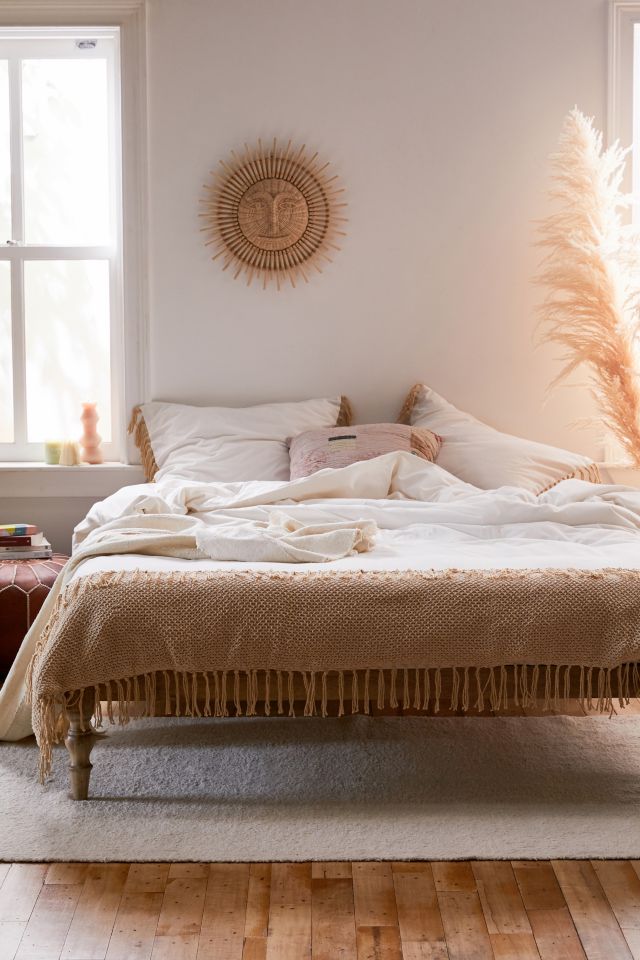 Zahara Crochet Duvet Cover | Urban Outfitters