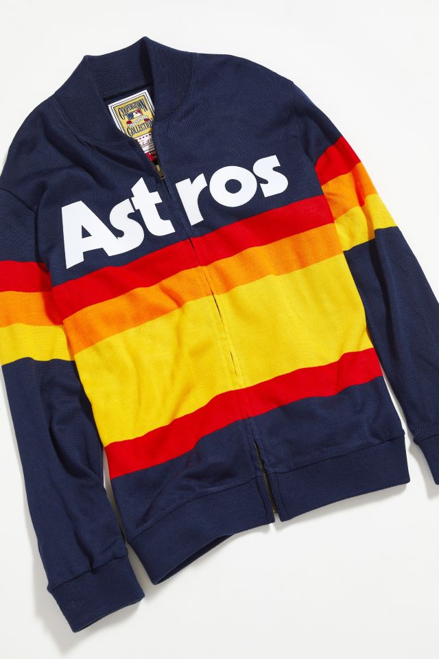 Mitchell & Ness Men's Houston Astros Authentic Sweater Jacket - Macy's