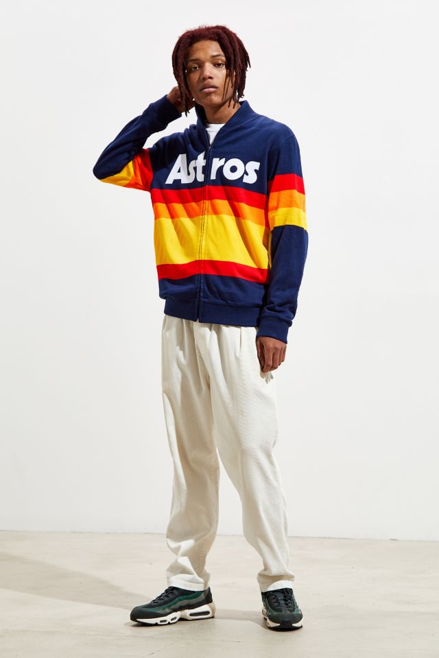 Mitchell & Ness Men's Houston Astros Authentic Sweater Jacket - Macy's