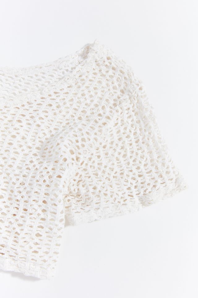 White Crochet Crop Top and Pants main image 0