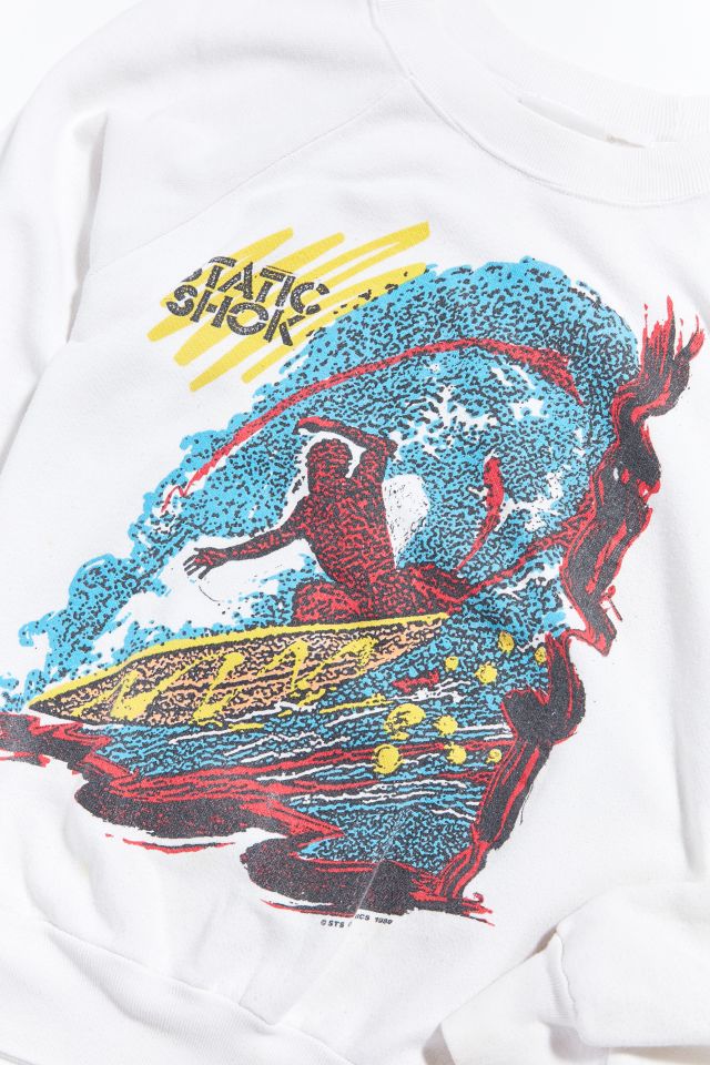 Vintage Static Shok Surf Crew Neck Sweatshirt | Urban Outfitters