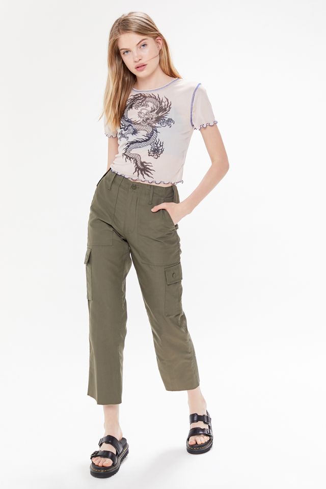 Dragon Mesh Lettuce-Edge Baby Tee #2